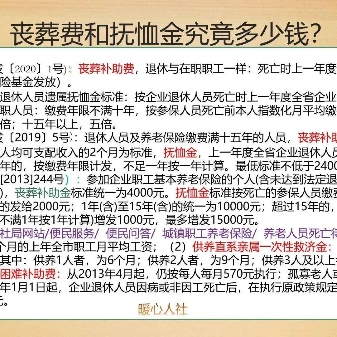 辽宁省丧葬费抚恤金最新规定,辽宁省丧葬费抚恤金最新规定